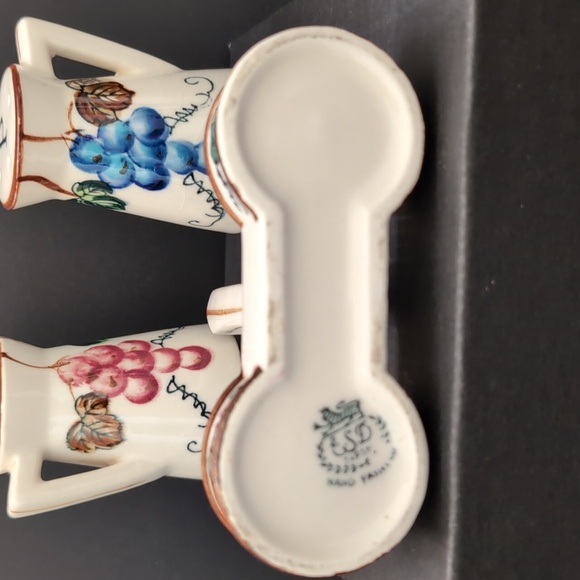 VGT,Japan Ceramic Around The Orchard Salt & Pepper Shaker Cruet Set. - Picture 8 of 11